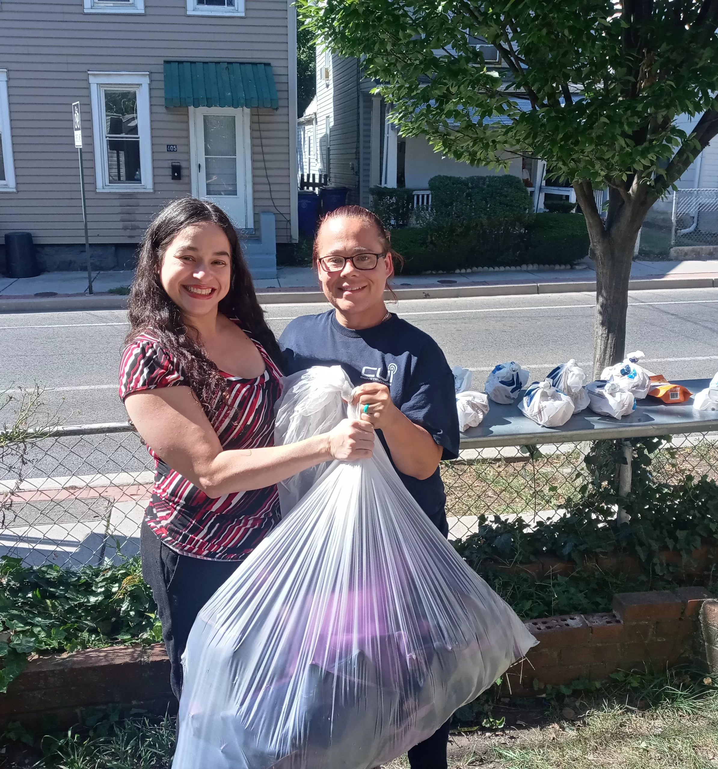 Working with Volunteers to provide over 200 hygiene kits to those in need! And having Veterans Volunteer because they love to serve. (Veteran is not pictured here)